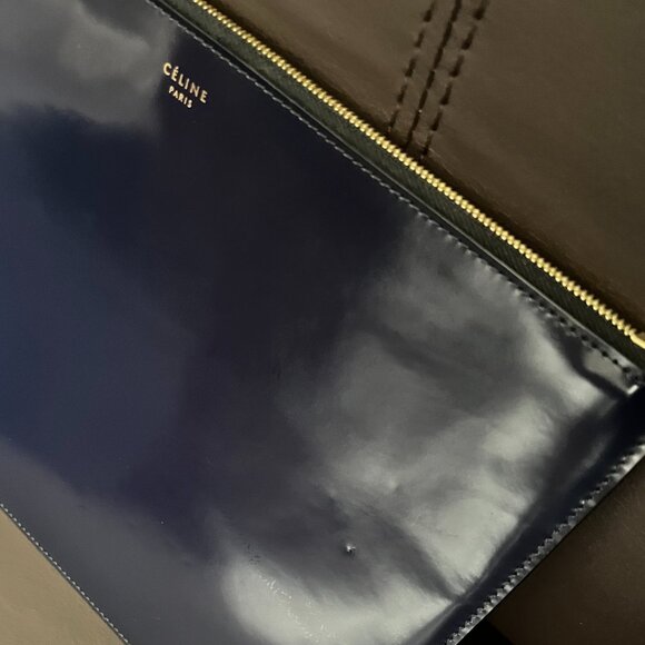 Céline Solo Evening Clutch by Phoebe Philo, in Navy - Picture 10 of 10